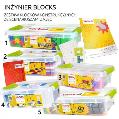 KLOCKI KORBO INŻYNIER BLOCKS - PAKIET KLASOWY (REM001)