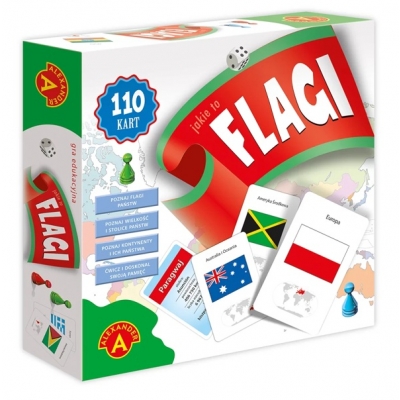 JAKIE TO FLAGI MAXI - GRA EDUKACYJNA (ALE049)