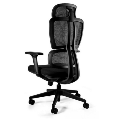 FOTEL OBROTOWY DEAL SIATKA/TKANINA KOLOR CZARNY (FOT034)