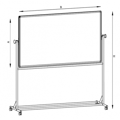 TABLICA OBROTOWO-JEZDNA 100x90 /STELAŻ 25X25 (OLT037)