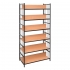 REGAŁ BIBLIOTECZNY 500 MM DWUSTRONNY Z PRZEGRODĄ I PRĘTAMI (REG073)