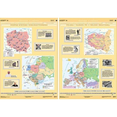 MAPA POLSKA I EUROPA PO II WOJNIE ŚWIATOWEJ/ROZPAD SYSTEMU KOMUNISTYCZNEGO (HIS030)