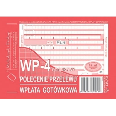 POLECENIE PRZELEWU 2-ODCINK. (GRA072)