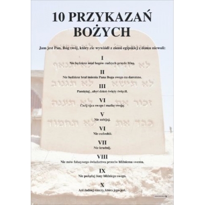 10 PRZYKAZAŃ BOŻYCH PLANSZA (PLA481)