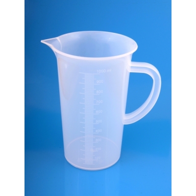 ZLEWKA PLASTIKOWA PP, Z UCHWYTEM 1000ML (LAB148)