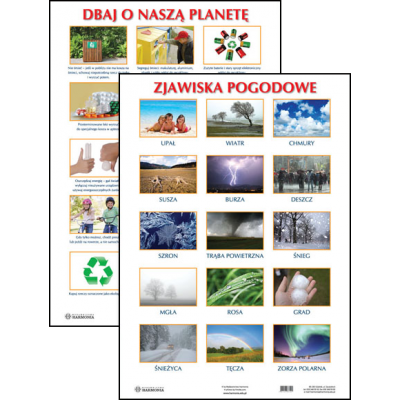 ZJAWISKA POGODOWE /DBAJ O NASZĄ PLANETĘ PLANSZA DWUSTRONNA  (PLA331)