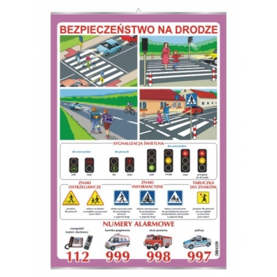 PLANSZA BEZPIECZEŃSTWO NA DRODZE (PRZ129)