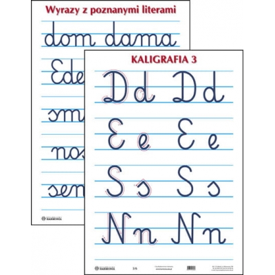 KALIGRAFIA 3 PLANSZA DWUSTRONNA (PLA354)