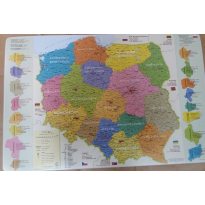 PODKŁADKA -MAPA ADMINISTRACYJNA POLSKI (GEO163)