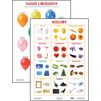 KOLORY/ NASZE URODZINY PLANSZA DWUSTRONNA (PLA337)