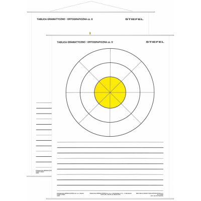 TABLICA GRAMATYCZNO - ORTOGRAFICZNA CZ.1  PLANSZA DWUSTRONNA   (PLA184)