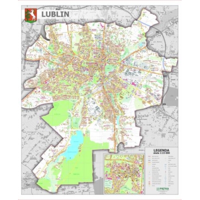 MAPA ŚCIENNA LUBLINA 1:15 000 (GMA039)