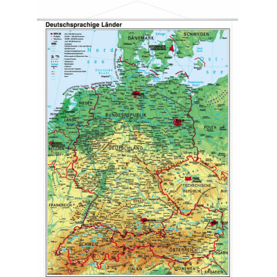 KRAJE NIEMIECKOJĘZYCZNE PLANSZA  (PLA212)