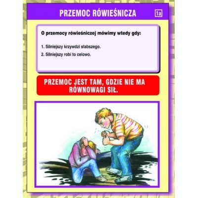 PRZEMOC WŚRÓD DZIECI I MŁODZIEŻY ZESTAW PLANSZ (SOS928)