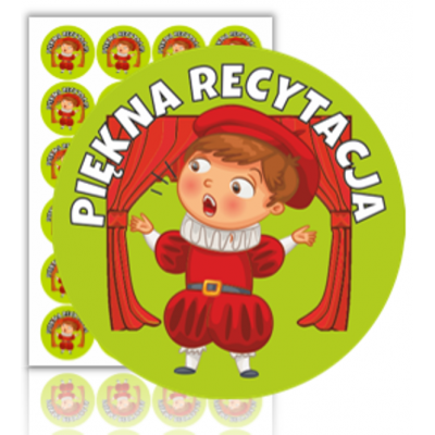 NAKLEJKI PIĘKNA RECYTACJA (WYP677)