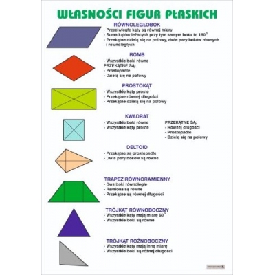 WŁASNOŚCI FIGUR PŁASKICH PLANSZA  (PLA493)